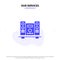 Our Services Woofer, Loud, Speaker, Music Solid Glyph Icon Web card Template
