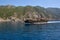 OURANOUPOLI, GREECE - MAY 27, 2016: Cruise boats travelling to Mount Athos Monasteries from Ouranoupolis port, Halkidiki, Greece