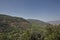 Ourika Valley landscapes, Morocco. Fertile valley in the shadows