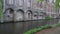 Out of focus background plate of canal in Bruges for compositing