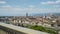 Out of focus background plate of Florence cityscape with historic landmarks