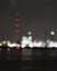 Out of focus lights of an oil refinery