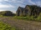 Out houses on stoney track