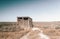 Outback dunny pf abandoned farm in desert of Australia