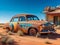 Outback Mystery: Discarded Car atop Abandoned Houses in South Australia.