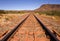 Outback Railway Track and Mount Nameless