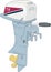 Outboard Motor Vector Illustration