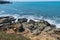 Outcroppings and jetties along the Pacific coast at Cape Sebastian, Oregon, USA