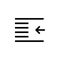 outdent, text icon. Simple glyph vector of text editor set icons for UI and UX, website or mobile application