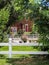 Outdoor area of bed and breakfast with garden