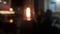 Outdoor bar terrace at night, defocused background