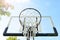 The outdoor basketball