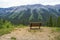 Outdoor bench with a perfect view of nature