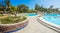 Outdoor Big blue Beautiful clean Swimming Pool in the hotel, Limassol city, Tunis, Tunisia, North Africa