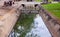 Outdoor bridge cross the canal