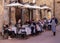 An Outdoor Cafe in San Gimignano
