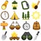 Outdoor & Camp Icons - Illustration