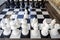 Outdoor chessboard with large plastic figures