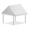 Outdoor commercial tent mockup, realistic style