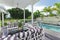 Outdoor deck and swimming pool