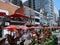 Outdoor dining in Yorkville district of Toronto