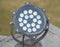 Outdoor electric light source. LED lamp for outdoor directional light