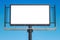 Outdoor empty advertising billboard, 3D