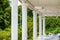 Outdoor European style white Roman column gazebo building