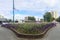 Outdoor flower beds in the centre of Christchurch, New Zealand