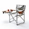 Outdoor Folding Chair With Tray And Coffee Cup - Fujifilm Eterna 160t Type 8531 Style