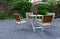 Outdoor furniture with table and four chairs