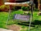 Outdoor garden rattan swing seat bench