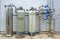 Outdoor master whole house water purification filter system. Stainless steel