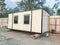 Outdoor mobile building in industrial site