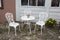 Outdoor outdoor coffee shop with viennese chairs