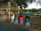 Outdoor park at Taman Awam Tanjung Lipat with recycle bins by local authority