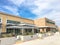 Outdoor patio and facade of Whole Foods Market in Irving, Texas, USA