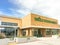 Outdoor patio and facade of Whole Foods Market in Irving, Texas, USA