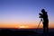 Outdoor photographer silhouette