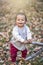 Outdoor Portrait of a beautiful smiling mixed race little boy