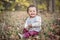 Outdoor Portrait of a beautiful smiling mixed race little boy