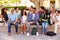 Outdoor Portrait Of High School Students On Campus