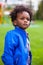 Outdoor portrait of a little african american boy - Black - children - people