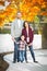 Outdoor Portrait of Mixed Race Chinese and Caucasian Parents and