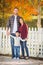 Outdoor Portrait of Mixed Race Chinese and Caucasian Parents and