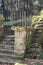 Outdoor pulpit of a church made of granite stone