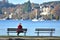 Outdoor recreation in the Salzkammergut during the lockdown in Austria Europe