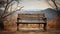 outdoor rustic bench