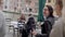 Outdoor shot of a beautiful stylish girls taking a nice walk in Venice in summer.