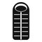 Outdoor sleeping bag icon, simple style